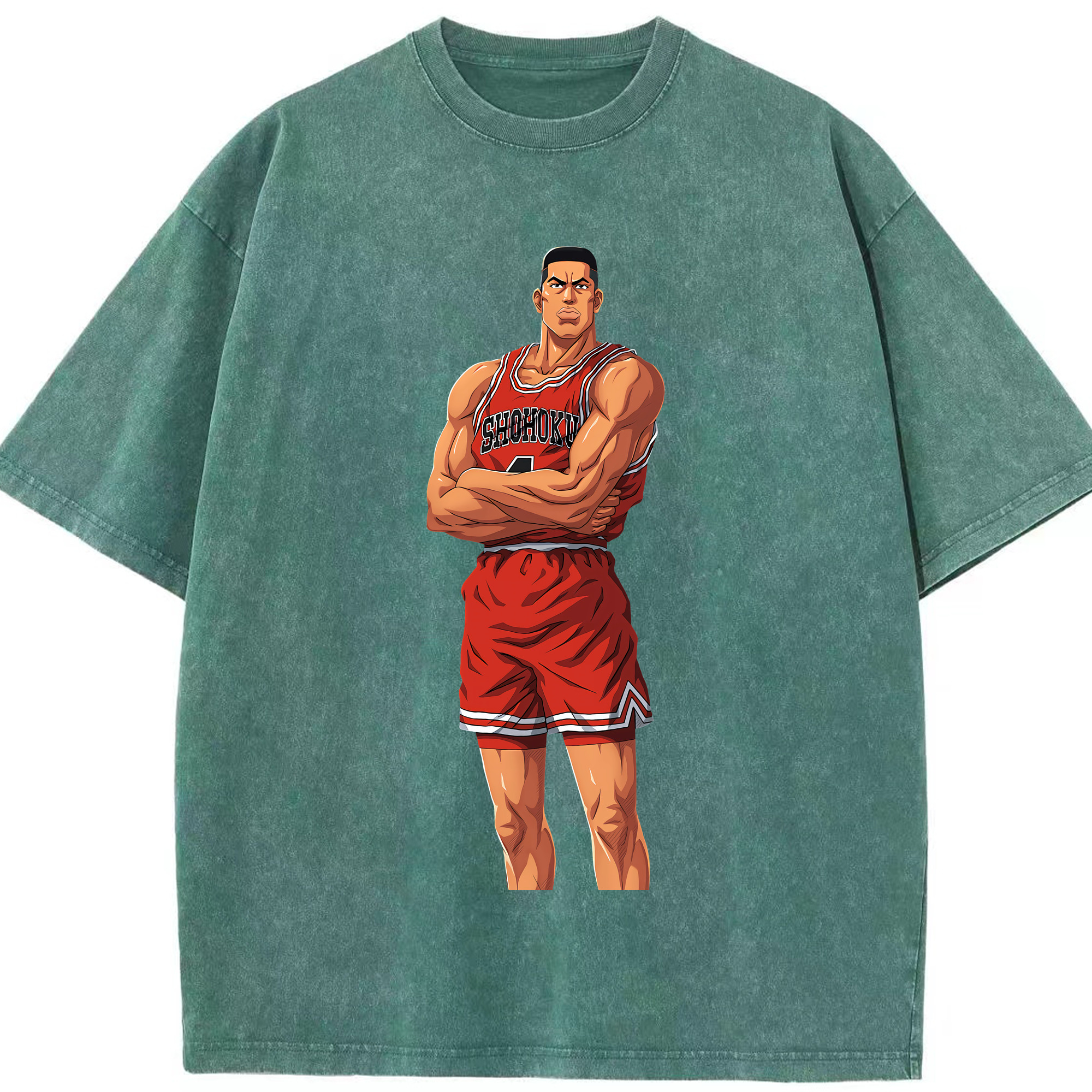 （画像用） SLAM DUNK／スラムダンク 綿100% ヴィンテージ風 半袖Tシャツ（フロントプリント）